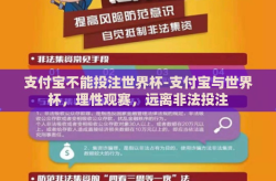支付宝不能投注世界杯-支付宝与世界杯，理性观赛，远离非法投注