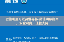 微信哪里可以买世界杯-微信购球指南，安全观赛，理性支持