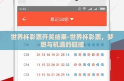 世界杯彩票开奖结果-世界杯彩票，梦想与机遇的碰撞