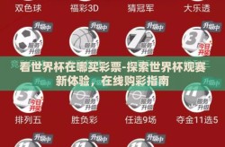 看世界杯在哪买彩票-探索世界杯观赛新体验，在线购彩指南
