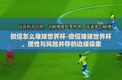 微信怎么赌球世界杯-微信赌球世界杯，理性与风险并存的边缘探索