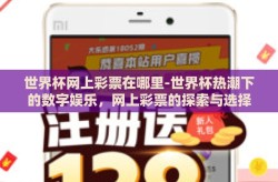 世界杯网上彩票在哪里-世界杯热潮下的数字娱乐，网上彩票的探索与选择