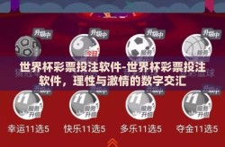 世界杯彩票投注软件-世界杯彩票投注软件，理性与激情的数字交汇