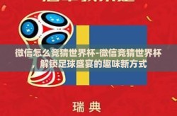 微信怎么竞猜世界杯-微信竞猜世界杯，解锁足球盛宴的趣味新方式
