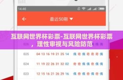 互联网世界杯彩票-互联网世界杯彩票，理性审视与风险防范