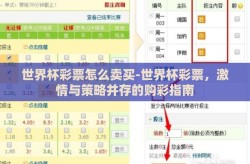 世界杯彩票怎么卖买-世界杯彩票，激情与策略并存的购彩指南