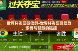 世界杯彩票微信群-世界杯彩票微信群，激情与智慧的碰撞