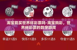 淘宝能买世界杯彩票吗-淘宝购彩，世界杯彩票的数字游戏