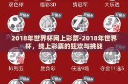2018年世界杯网上彩票-2018年世界杯，线上彩票的狂欢与挑战