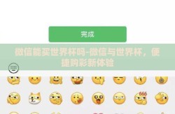 微信能买世界杯吗-微信与世界杯，便捷购彩新体验