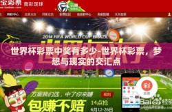世界杯彩票中奖有多少-世界杯彩票，梦想与现实的交汇点