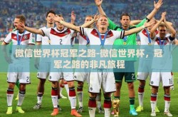 微信世界杯冠军之路-微信世界杯，冠军之路的非凡旅程