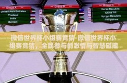 微信世界杯小组赛竞猜-微信世界杯小组赛竞猜，全民参与的激情与智慧碰撞
