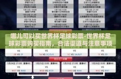 哪儿可以买世界杯足球彩票-世界杯足球彩票购买指南，合法渠道与注意事项