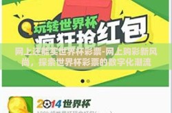 网上还能买世界杯彩票-网上购彩新风尚，探索世界杯彩票的数字化潮流