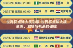 世界杯点球大战彩票-世界杯点球大战彩票，激情与机遇的碰撞