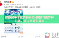 微博买不了世界杯彩票-微博与世界杯彩票，虚拟世界的界限