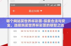 哪个网站买世界杯彩票-探索合法与安全，选择购买世界杯彩票的明智之选