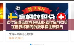 支付宝微信世界杯投注-支付宝与微信在世界杯期间的数字投注新风尚