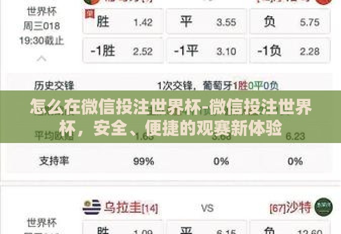 怎么在微信投注世界杯-微信投注世界杯，安全、便捷的观赛新体验