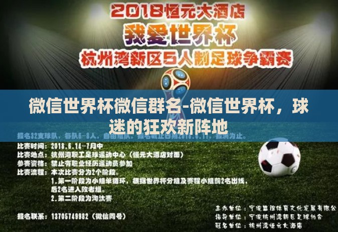 微信世界杯微信群名-微信世界杯,球迷的狂欢新阵地 微信世界杯微信群名-微信世界杯,球迷的狂欢新阵地