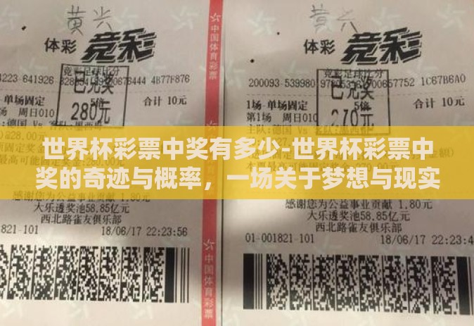 世界杯彩票中奖有多少-世界杯彩票中奖的奇迹与概率，一场关于梦想与现实的较量