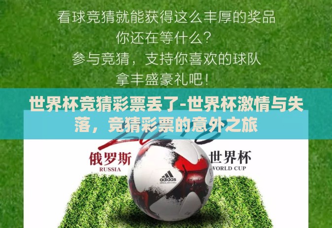 世界杯竞猜彩票丢了-世界杯激情与失落,竞猜彩票的意外之旅 世界杯竞猜彩票丢了-世界杯激情与失落,竞猜彩票的意外之旅