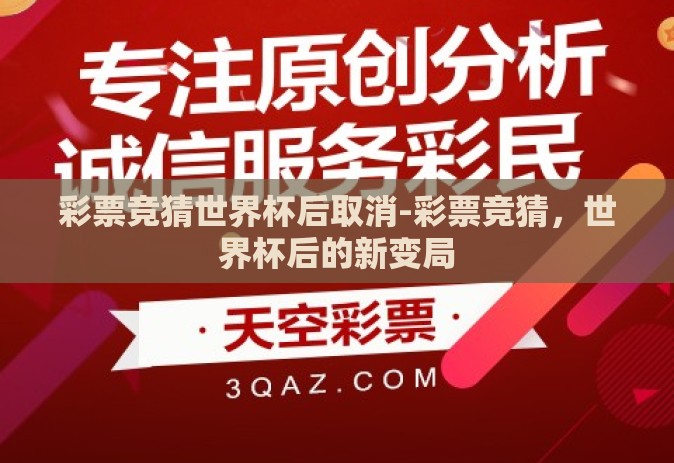 彩票竞猜世界杯后取消-彩票竞猜，世界杯后的新变局