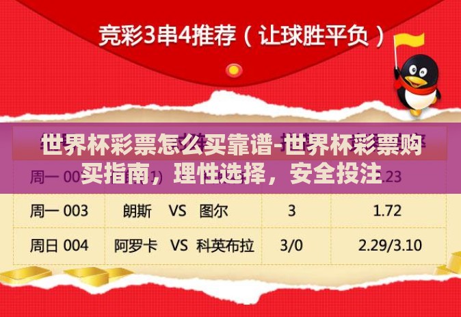 世界杯彩票怎么买靠谱-世界杯彩票购买指南，理性选择，安全投注