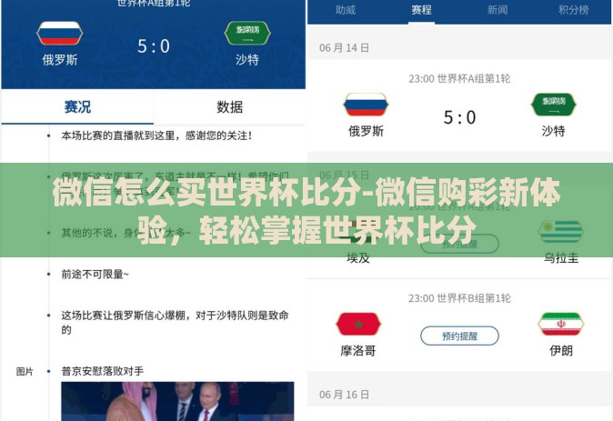 微信怎么买世界杯比分-微信购彩新体验，轻松掌握世界杯比分