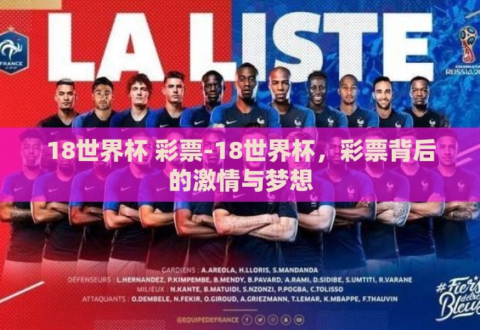 18世界杯 彩票-18世界杯，彩票背后的激情与梦想