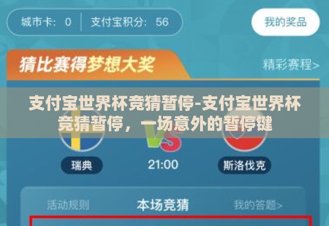 支付宝世界杯竞猜暂停-支付宝世界杯竞猜暂停，一场意外的暂停键