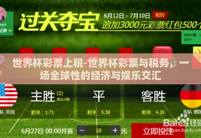 世界杯彩票上税-世界杯彩票与税务，一场全球性的经济与娱乐交汇
