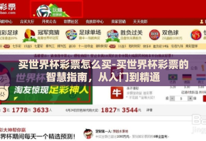买世界杯彩票怎么买-买世界杯彩票的智慧指南，从入门到精通