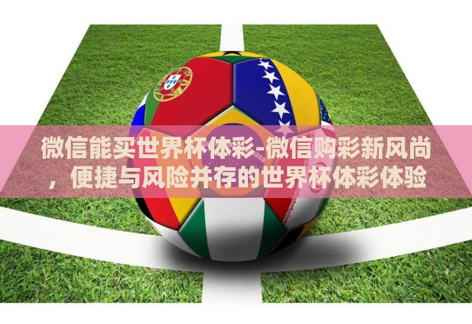 微信能买世界杯体彩-微信购彩新风尚，便捷与风险并存的世界杯体彩体验