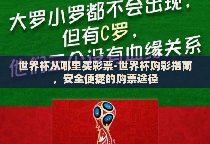 世界杯从哪里买彩票-世界杯购彩指南，安全便捷的购票途径